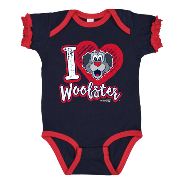 Worcester Red Sox Bimm Ridder Navy Brit Infant Ruffle Onesie