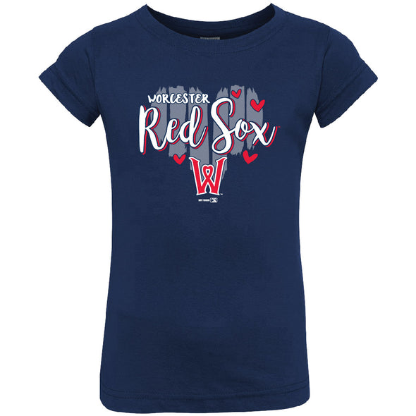 Worcester Red Sox Bimm Ridder Navy Toddler Girls Durability Shirt