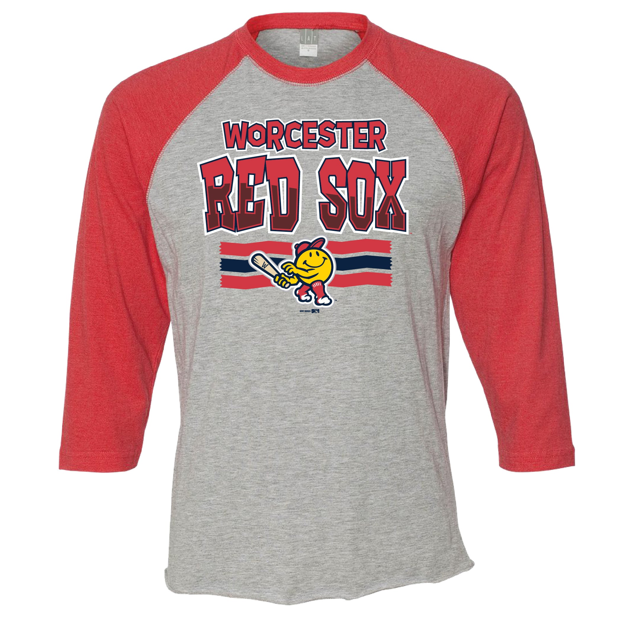 Worcester Red Sox Bimm Ridder Heather Red Theory Youth Raglan LG