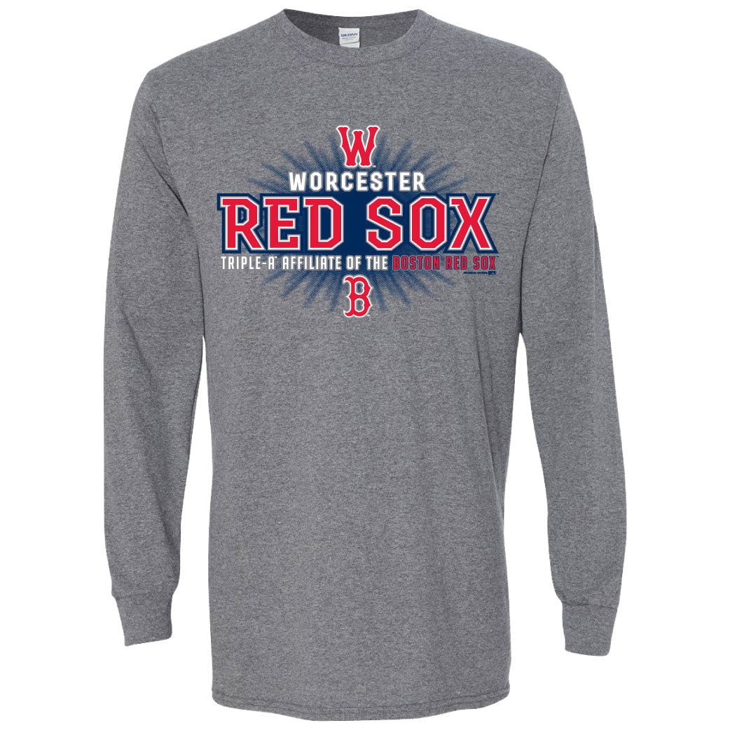 Worcester Red Sox Bimm Ridder Heather Red Theory Youth Raglan LG