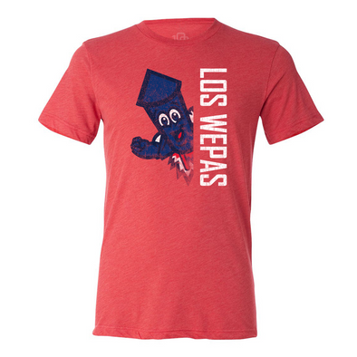 Worcester Red Sox 108 Stitches Red Los Wepas Split Screen Tee