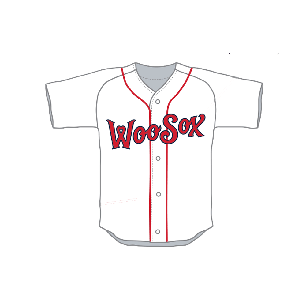 Worcester Red Sox OT Sports White WooSox Replica Jersey 3X-Large / No