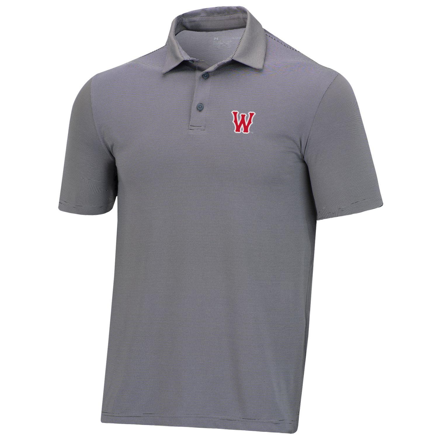 Worcester Red Sox Under Armour Gray Stripe Classic Polo MD