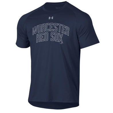 Worcester Red Sox Under Armour Navy Border Tech Tee