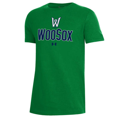 Worcester Red Sox Under Armour Green Youth Jersey Tee