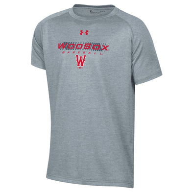 Worcester Red Sox Under Armour Gray Youth Lines Tee