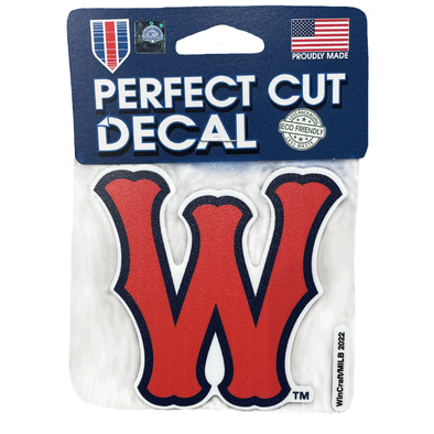 Worcester Red Sox Wincraft Classic W Logo 4x4 Decal