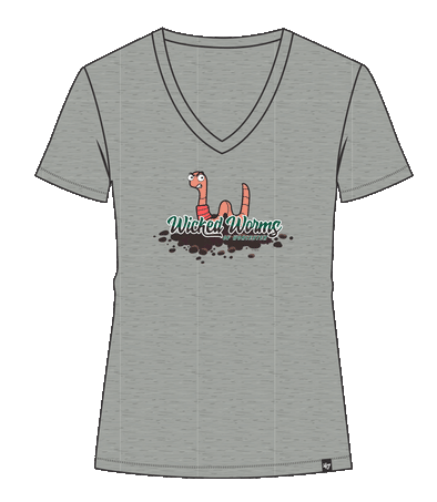 Worcester Red Sox '47 Gray Women's Worms Primary SR Tee