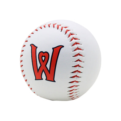 Worcester Red Sox B-MORE White Heart W Logo Baseball