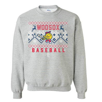 Worcester Red Sox Bimm Ridder Gray Smiley Holiday Crew