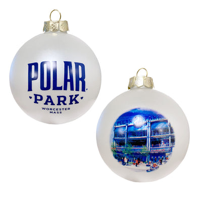 Worcester Red Sox Waitkus Studios Polar Print Holiday Ornament