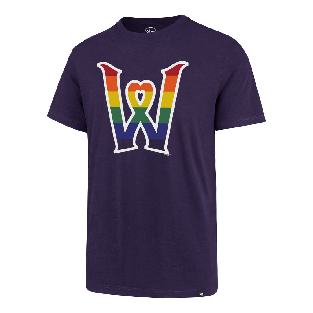 Worcester Woo Sox Red Sox Pride Night Purple T-Shirt men's