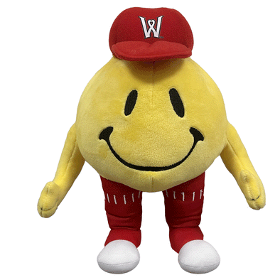 Worcester Red Sox Mascot Factory Smiley Red Hat Plush