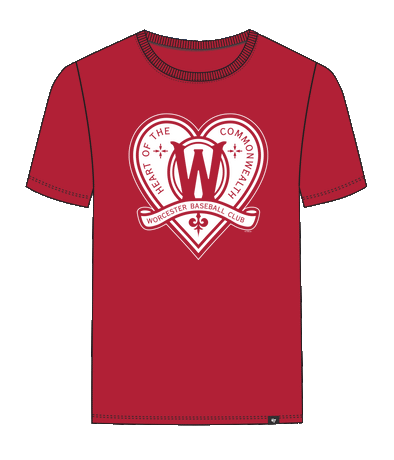 Worcester Red Sox '47 Red Ruby Legs Seat SR Tee