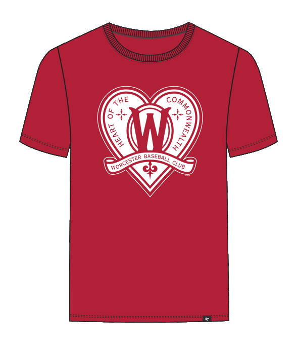 Worcester Red Sox '47 Red Ruby Legs Seat SR Tee