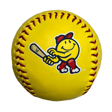 Worcester Red Sox B-MORE Yellow Smiley Baseball