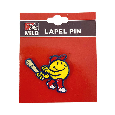 Worcester Red Sox PSG Smiley Lapel Pin
